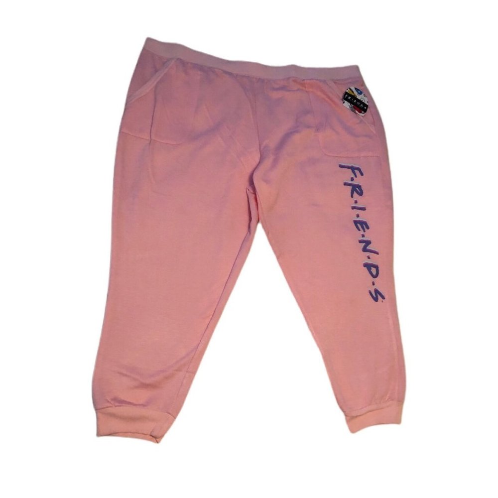 NWT Women’s Sleep Joggers Pants Pink Friends size 3X